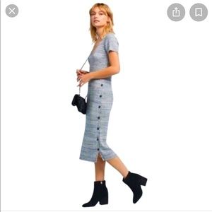 Anthropologie grey dress